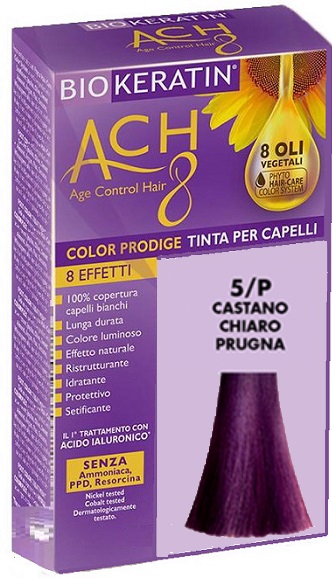 BIOKERATIN ACH8 COLOR PRODIGE 5/P CASTANO CHIARO PRUGNA - Angeli Pharm