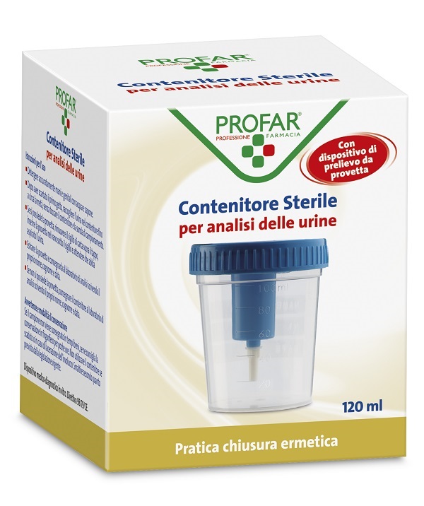 CONTENITORE URINE PROFAR CON TAPPO DI SICUREZZA 120ML - Angeli Pharm