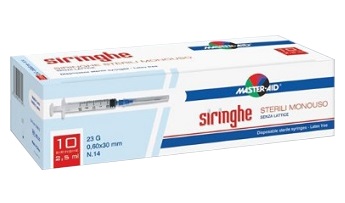 SIRINGA PER VENIPUNTURA MASTER-AID 2,5 ML 10 GAUGE 23 PEZZI - Angeli Pharm
