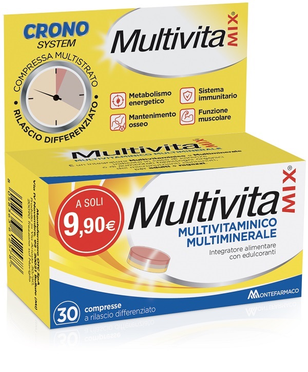 MULTIVITAMIX CRONO 30 COMPRESSE - Angeli Pharm