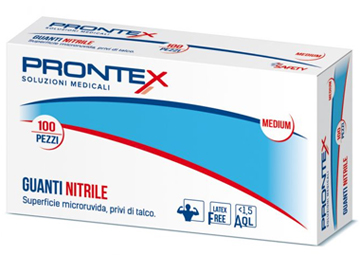 PRONTEX GUANTO IN NITRILE SENZA POLVERE GRANDE 8/9 100 PEZZI - Angeli Pharm