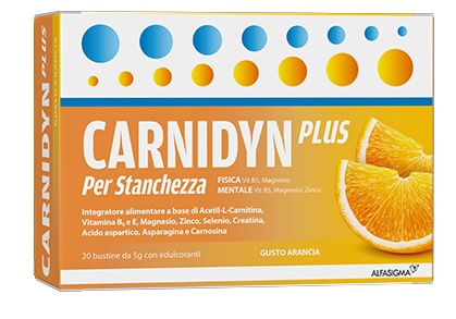CARNIDYN PLUS 20 BUSTINE DA 5 G GUSTO ARANCIA - Angeli Pharm