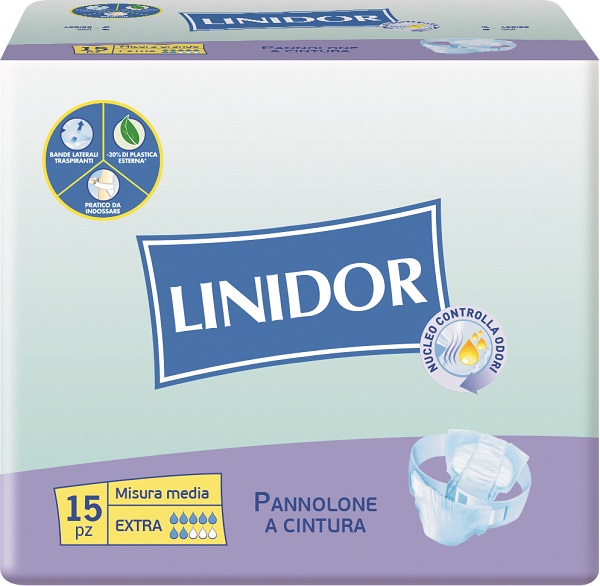 PANNOLONE LINIDOR PERFECT CARE EXTRA A CINTURA MM 15 PEZZI - Angeli Pharm