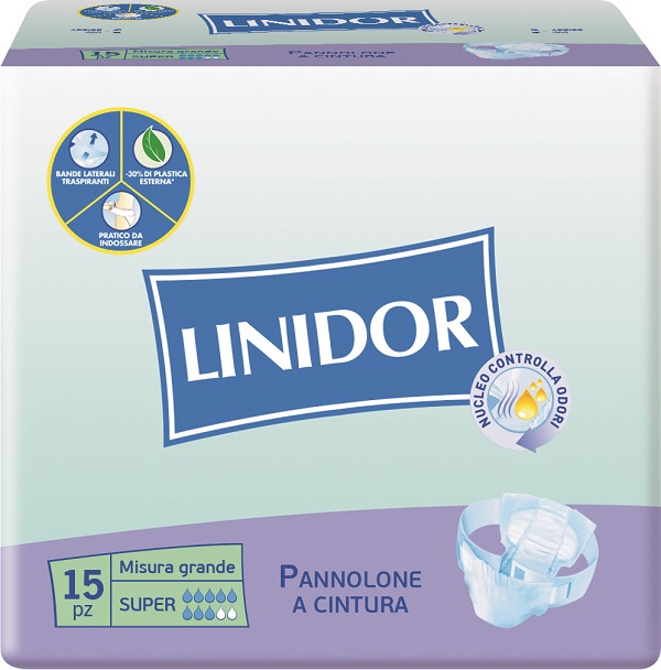PANNOLONE LINIDOR PERFECT CARE SUPER A CINTURA MG 15 PEZZI - Angeli Pharm