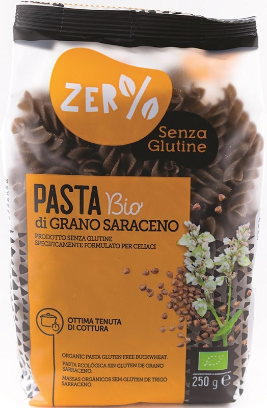 ZERO% GLUTINE FUSILLI GRANO SARACENO INTEGRALE SENZA GLUTINE250 G - Angeli Pharm