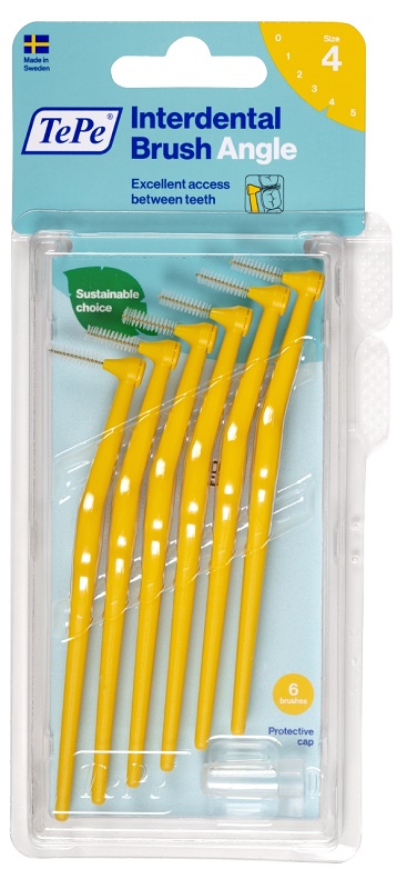 TEPE ANGLE SCOVOLINO GIALLO 0,7MM 6 PEZZI - Angeli Pharm