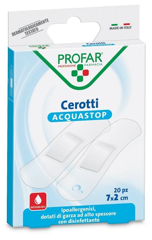 CEROTTO ACQUASTOP MEDI 7X2 CM PROFAR 20 PEZZI - Angeli Pharm