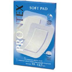 GARZA COMPRESSA PRONTEX SOFT PAD 10X12,5 6 PEZZI (5 TNT + 1 IMPERMEABILE AQUA PAD) - Angeli Pharm