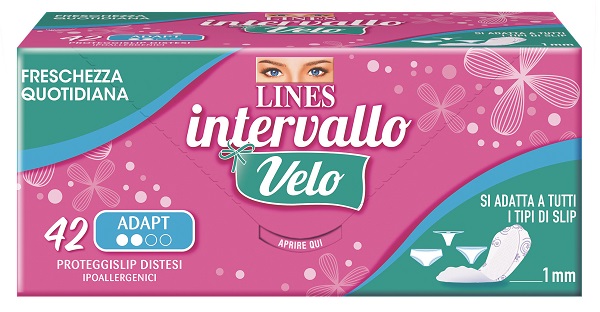 LINES INTERVALLO VELO ADAPT 42 PEZZI COUPON - Angeli Pharm
