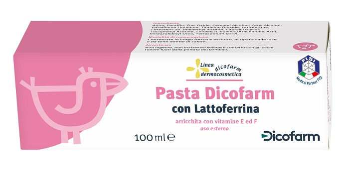 DICOFARM PASTA CON LATTOFERRINA PELLI DELICATE 100 ML - Angeli Pharm