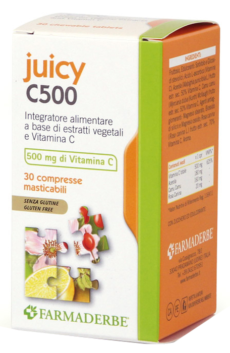 JUICY C500 30 COMPRESSE MASTICABILI - Angeli Pharm