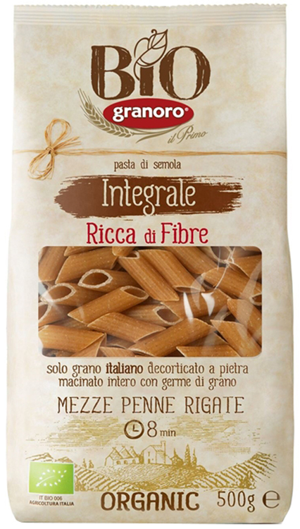 BIOLOGICA INTEGRALE GRANORO MEZZE PENNE RIGATE 500 G - Angeli Pharm