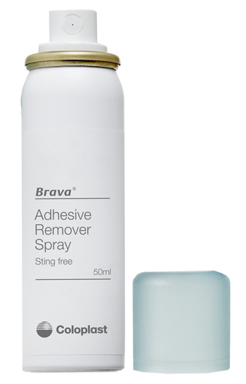 BRAVA SPRAY REMOVER PER DISTACCO DOLCE ADESIVI E DISPOSITIVI PER STOMIA 50 ML - Angeli Pharm