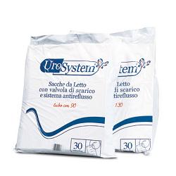 SACCA DI DRENAGGIO DA LETTO PER INCONTINENZA UROSYSTEM TUBO 90 CM CON SCARICO 30 PEZZI - Angeli Pharm