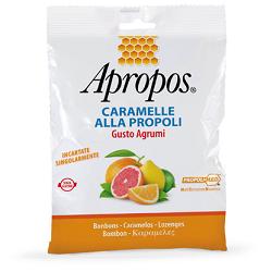 APROPOS CARAMELLE ALLA PROPOLI GUSTO AGRUMI 50 G - Angeli Pharm