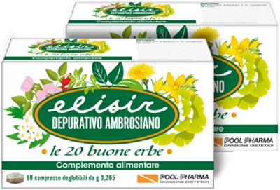ELISIR DEPURATIVO AMBROSIANO 20 COMPRESSE 5,3 G - Angeli Pharm