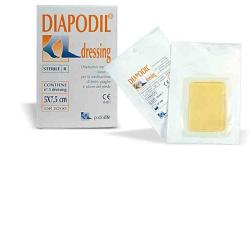 MEDICAZIONI SPECIALE ATTIVA CON IDROGEL DIAPODIL DRESSING MISURA 5X7,5CM CONFEZIONE DA 3PEZZI CLASSE 2B - Angeli Pharm