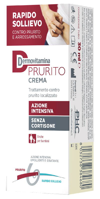 DERMOVITAMINA PRURITO CREMA AZIONE INTENSIVA SENZA CORTISONE 30 ML - Angeli Pharm