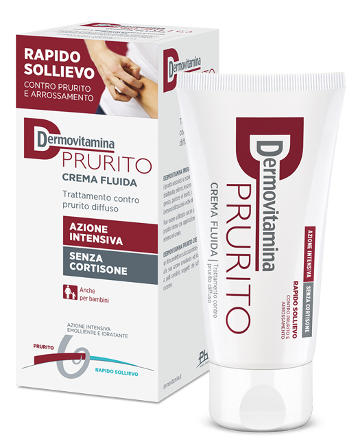 DERMOVITAMINA PRURITO CREMA FLUIDA AZIONE INTENSIVA SENZA CORTISONE 150 ML - Angeli Pharm