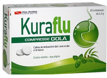 KURAFLU GOLA EUCALIPTO 20 COMPRESSE 1,5 G - Angeli Pharm