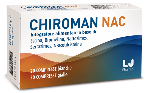CHIROMAN NAC 20 COMPRESSE BIANCHE + 20 COMPRESSE GIALLE - Angeli Pharm