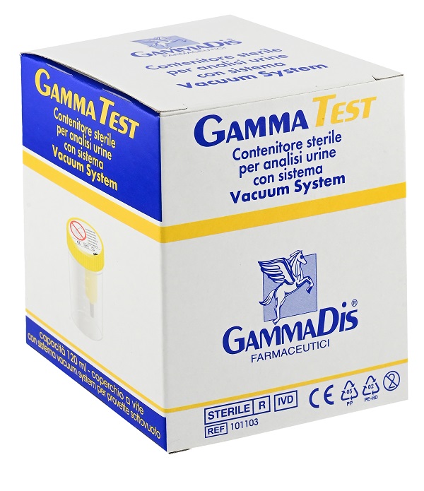 CONTENITORE STERILE PER URINA SOTTOVUOTO 120 ML GAMMADIS - Angeli Pharm