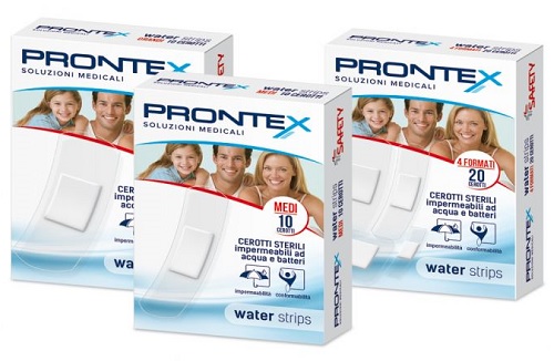 CEROTTO PRONTEX WATER STRIPS ASSORTITO 20 PEZZI - Angeli Pharm