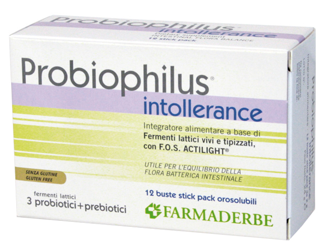 PROBIOPHILUS INTOLLERANCE 12 STICK PACK - Angeli Pharm