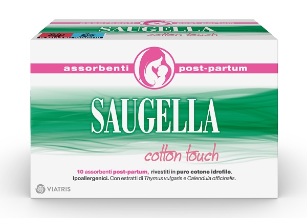SAUGELLA COTTON TOUCH ASSORBENTI POSTPARTUM 10 PEZZI - Angeli Pharm
