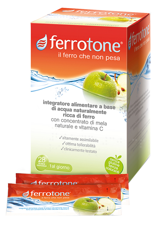 FERROTONE APPLE 28 SACCHETTI 25 ML - Angeli Pharm