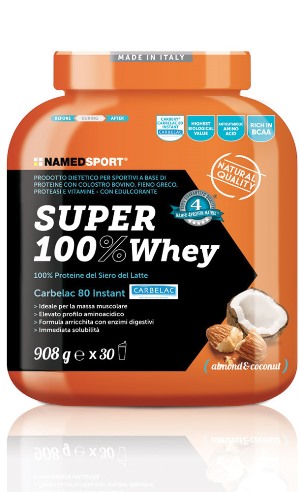 SUPER100% WHEY COCONUT/ALMOND 908 G - Angeli Pharm