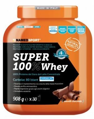 SUPER100% WHEY SMOOTH CHOCOLATE 908 G - Angeli Pharm