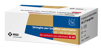 SIRINGA INSULINA USO VETERINARIO MSD-AH 30 SIRINGHE 40 UI/ML - Angeli Pharm