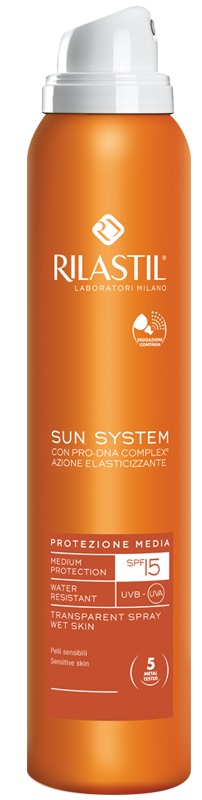 RILASTIL SUN SYSTEM PHOTO PROTECTION THERAPY SPF15 TRANSPARENT SPRAY 200 ML - Angeli Pharm