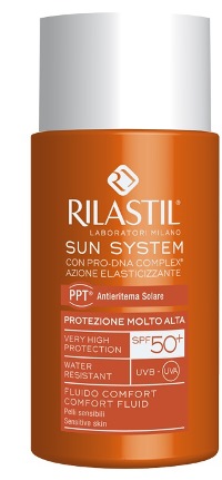 RILASTIL SUN SYSTEM PHOTO PROTECTION THERAPY SPF50+ COMFORT FLUIDO 50 ML - Angeli Pharm