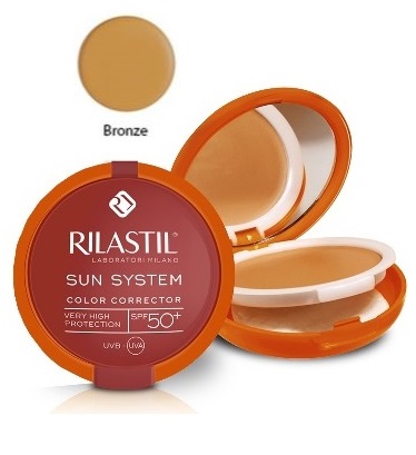 RILASTIL SUN SYSTEM PHOTO PROTECTION THERAPY SPF50+ COMPATTO BRONZE 10 ML - Angeli Pharm