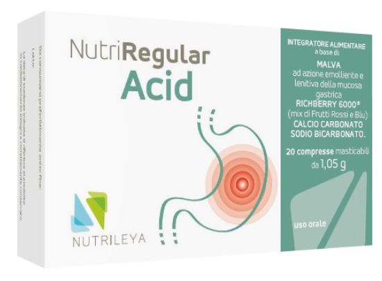 NUTRIREGULAR ACID 20 COMPRESSE MASTICABILI - Angeli Pharm