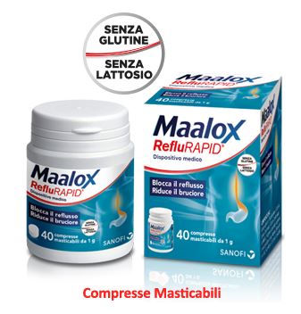 MAALOX REFLURAPID 40 COMPRESSE MASTICABILI - Angeli Pharm