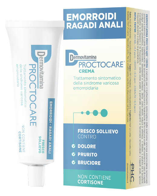 DERMOVITAMINA PROCTOCARE CREMA EMORROIDI RAGADI ANALI 30 ML CON CANNULA - Angeli Pharm