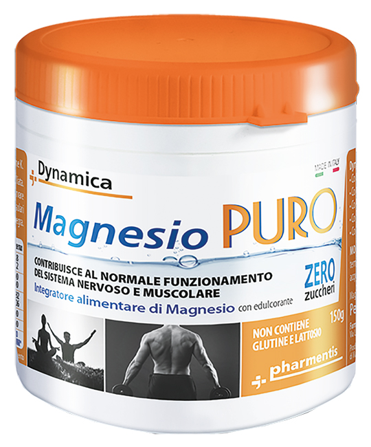 DYNAMICA MAGNESIO PURO POLVERE 150 G SENZA ZUCCHERI - Angeli Pharm