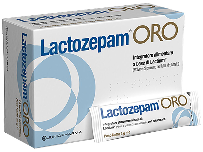 LACTOZEPAM ORO GRANULATO OROSOLIBILE A BASE DI LACTIUM 14 BUSTINE DA 2 G - Angeli Pharm