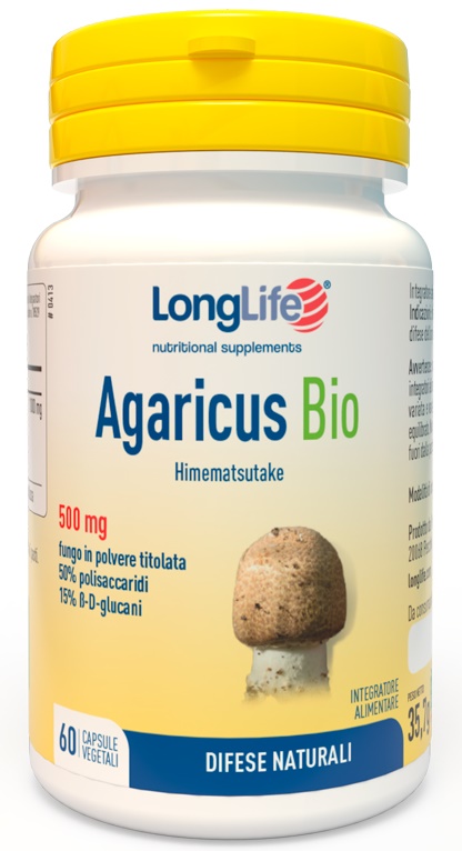 LONGLIFE AGARICUS BIO 60 CAPSULE VEGETALI - Angeli Pharm