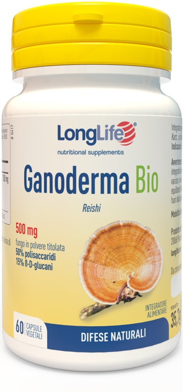 LONGLIFE GANODERMA BIO 60 CAPSULE - Angeli Pharm