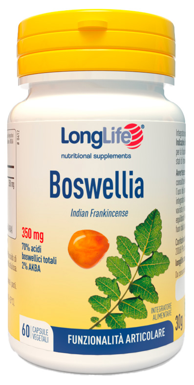 LONGLIFE BOSWELLIA 60 CAPSULE VEGETALI - Angeli Pharm
