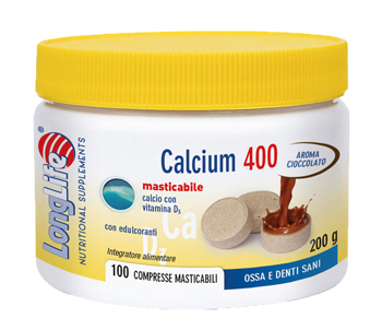 LONGLIFE CALCIUM CACAO 100 COMPRESSE 400 MG - Angeli Pharm