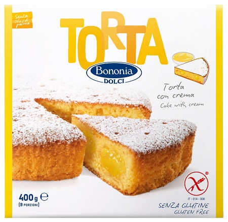 BONONIA DOLCI TORTA CON CREMA SENZA GLUTINE 400 G - Angeli Pharm