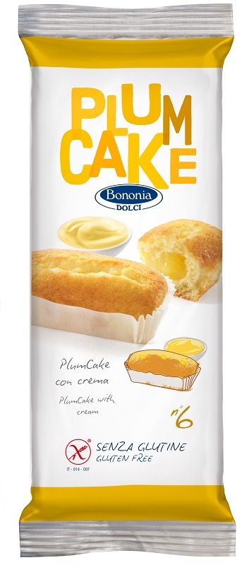 BONONIA DOLCI PLUMCAKE CON CREMA SENZA GLUTINE 6 X 45 G - Angeli Pharm