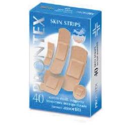CEROTTO PRONTEX SKIN STRIPS 6 FORMATI ASSORTITI ASTUCCIO 40 PEZZI - Angeli Pharm