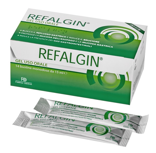REFALGIN GEL OROSOLUBILE ANTIREFLUSSO 14 BUSTINE 15 ML - Angeli Pharm