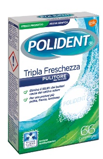 POLIDENT TRIPLA FRESCHEZZA 66 COMPRESSE - Angeli Pharm